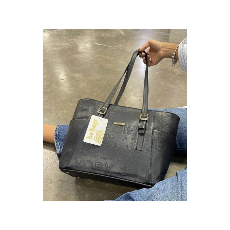 Bolso Negro Aplic Mod. 23 0083