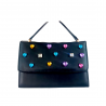 Bolsa Asa delgada Negra con Pedrería Mod. 23 9054