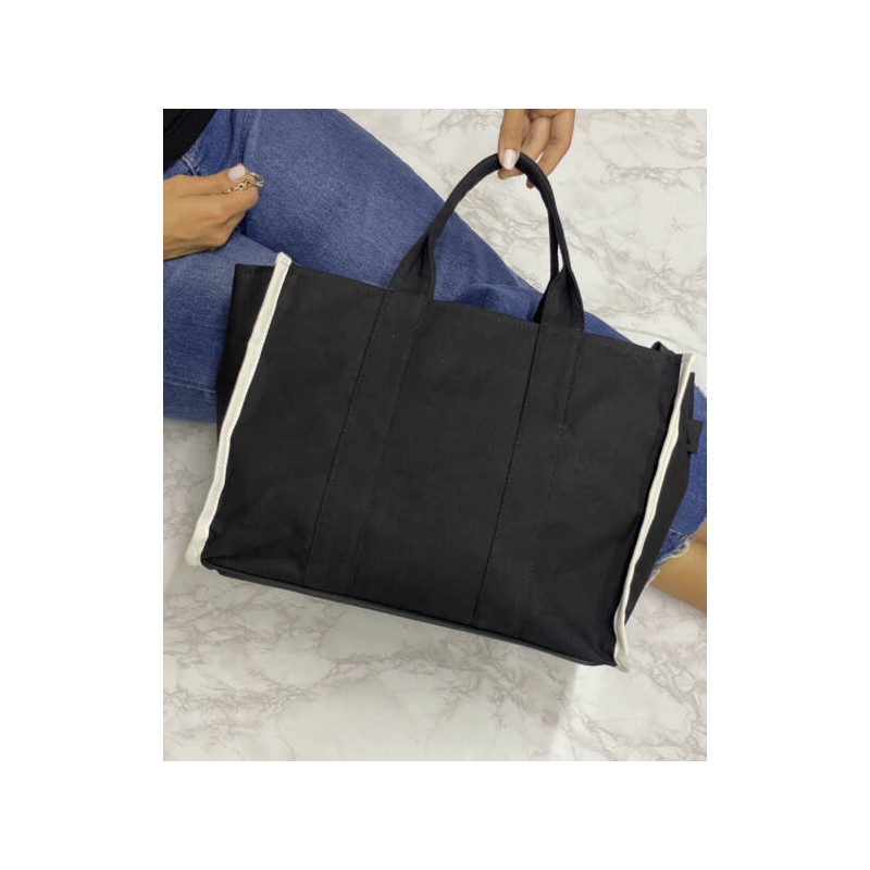 Bolsa Lona Color Negro Mod. 23 4001