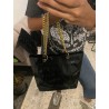 Bolsa Charol Negro con Asa Cadena Mod. 23 1038