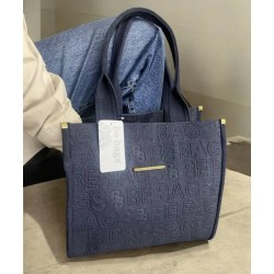Bolso Casual de Mezclilla Aplic-253 Mod. 23 9055