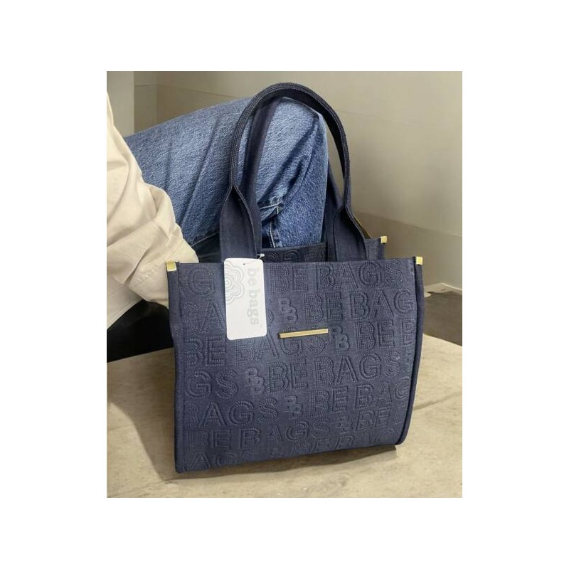 Bolso Casual de Mezclilla Aplic-253 Mod. 23 9055