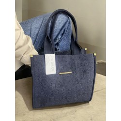 Bolso Casual de Mezclilla Aplic-253 Mod. 23 9055