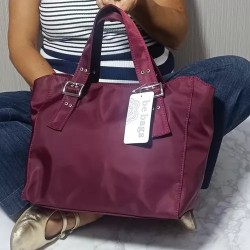 Bolso Bimba Vino con Hebillas Mod. 24 9008