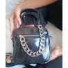 Mini Bolso Negro con Cierre de Cadena Mod. 10 1003