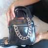 Mini Bolso Negro con Cierre de Cadena Mod. 10 1003