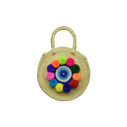 Bolsa Redondo Ojo Turco Pompom 30 2052