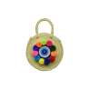 Bolsa Redondo Ojo Turco Pompom 30 2052