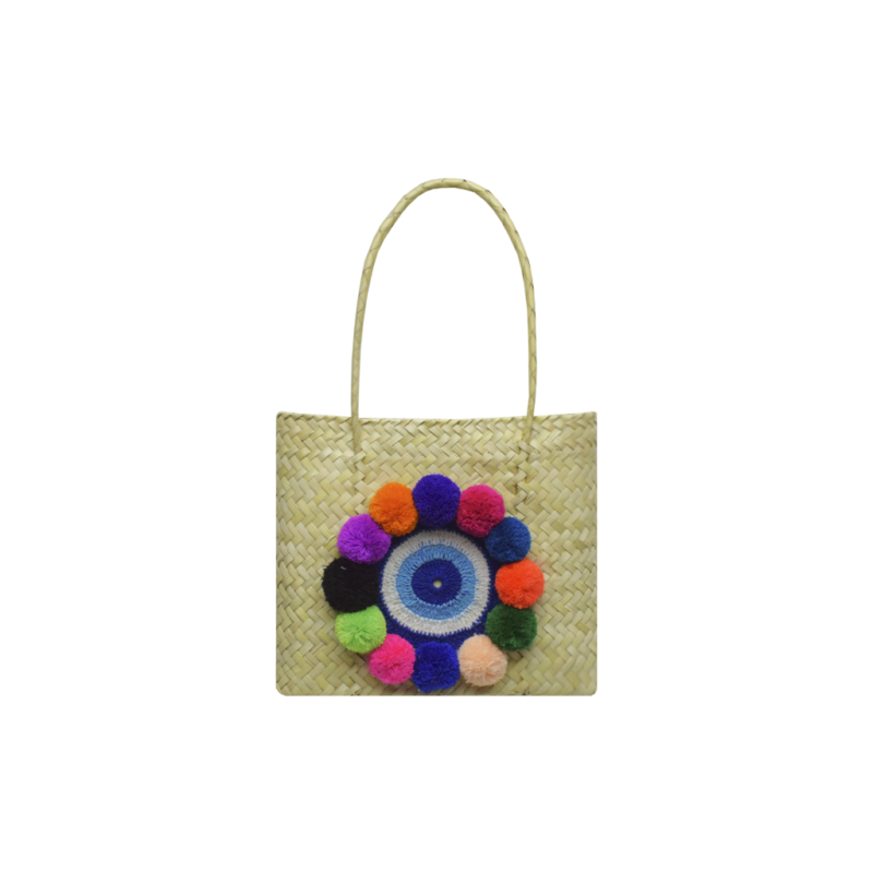 Bolso Petate Ojo Turco Pompom 30 2055
