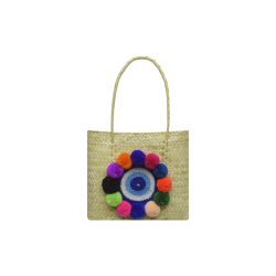 Bolso Petate Ojo Turco Pompom 30 2055