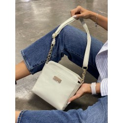 Bolso Bandolero en Color Hueso Mod. 16 0070