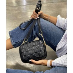 Bolso Bandolero Bollon Negro Mod. 16 0009