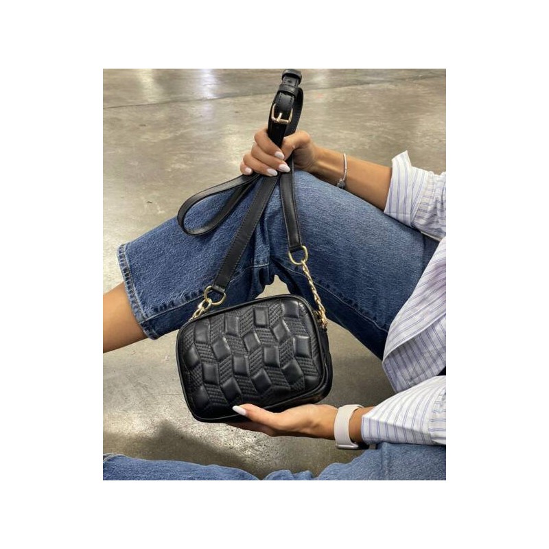 Bolso Bandolero Bollon Negro Mod. 16 0009