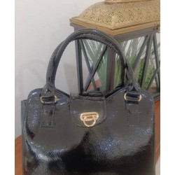 Bolsa Charol Negro Mod. 24 0200