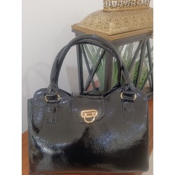 Bolsa Charol Negro Mod. 24 0200