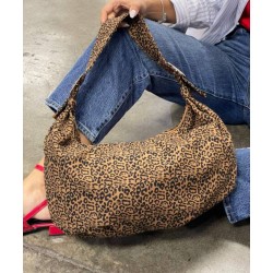 Bolso Durazno con Estampado de Leopardo Mod. 24 9010