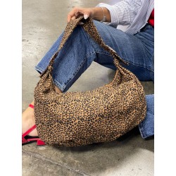 Bolso Durazno con Estampado de Leopardo Mod. 24 9010
