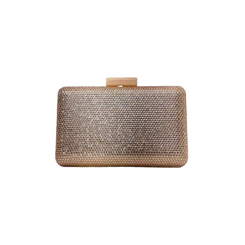 Mini Bolso de Pedrería Oro Rosado Mod. 10 5180