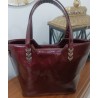 Bolso Grande Charol Ruga Vino Mod. 24 8006