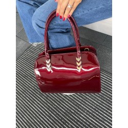 Bolso Nebra Charol color Vino Mod. 24 0215