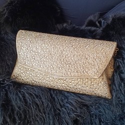 Carterón Oro con Pedrería burbuja Mod. 10 2420