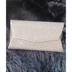 Carterón Plateado con Pedrería burbuja Mod. 10 2420
