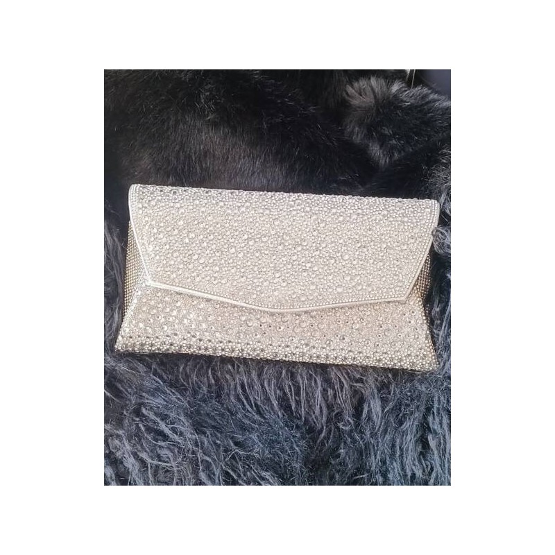 Carterón Plateado con Pedrería burbuja Mod. 10 2420